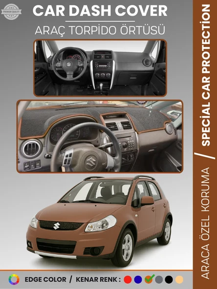 SUZUKI SX4 (2006-2014) Torpido Örtüsü Panel Torpido Koruma Tam Uyum UV Koruma Hızlı Montaj ürün görseli 1