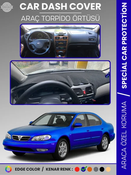 NISSAN MAXIMA A33 (2000-2003) Torpido Örtüsü Panel Koruma Araca Özel UV Koruma Kaymaz Kolay Montaj ürün görseli 1