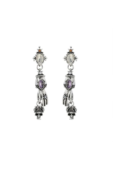nergis collection Marka Model Kurukafa Zirkon Taş Detaylı Sallantılı Marka Küpe Gümüş Küpe ürün görseli 1
