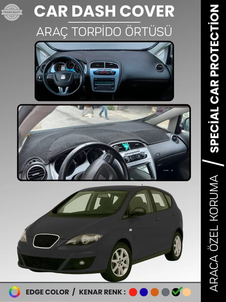 SEAT ALTEA (2010-2015) Torpido Örtüsü Panel Halı Koruma Tam Uyum UV Koruma Hızlı Montaj ürün görseli 1