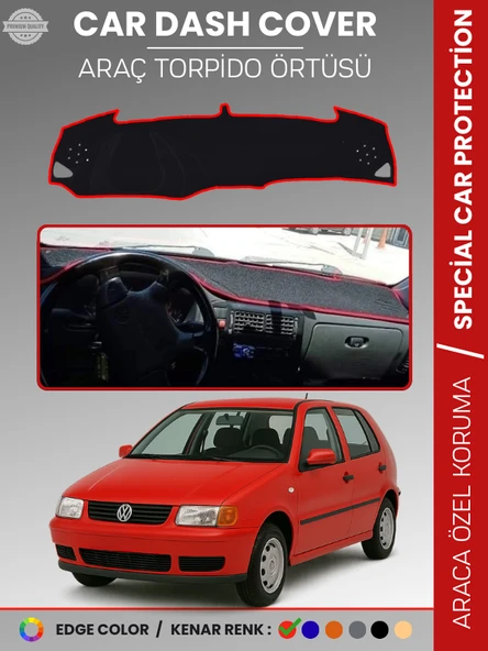 VOLKSWAGEN POLO (1994-2001) Torpido Örtüsü Panel Halısı Torpido Koruma Tam Uyum UV Koruma ürün görseli 1