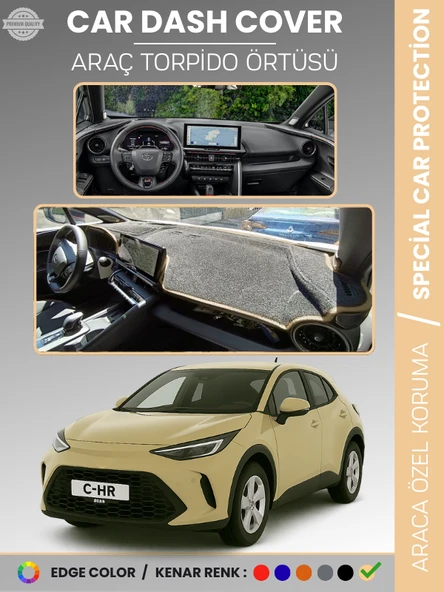 Toyota CHR (2024+) Torpido Örtüsü Ön Göğüs Halısı Torpido Koruma Tam Uyum Çatlamayı Önler Kaymaz ürün görseli 1