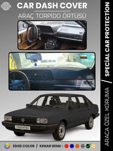 VOLKSWAGEN PASSAT B2 (1981-1988) Torpido Örtüsü Panel Halısı Torpido Koruma Tam Uyum UV Koruma ürün görseli 1