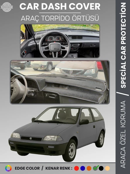 SUZUKI SWİFT (1988-1994) Torpido Örtüsü Panel Torpido Koruma Tam Uyum UV Koruma Hızlı Montaj ürün görseli 1