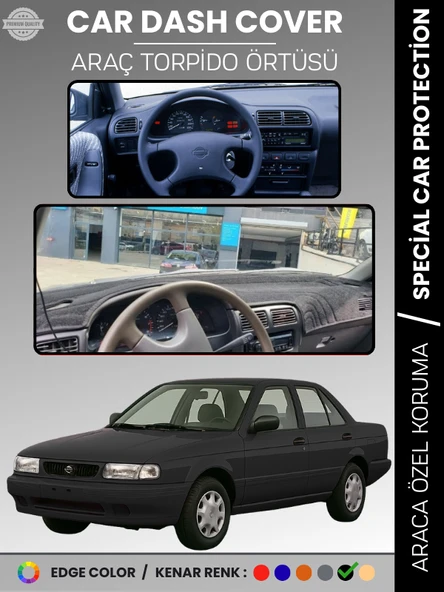 NİSSAN SUNNY (1990-1995) Torpido Örtüsü Ön Panel Koruma Tam Uyum UV Koruma Kaymaz Kolay Montaj ürün görseli 1