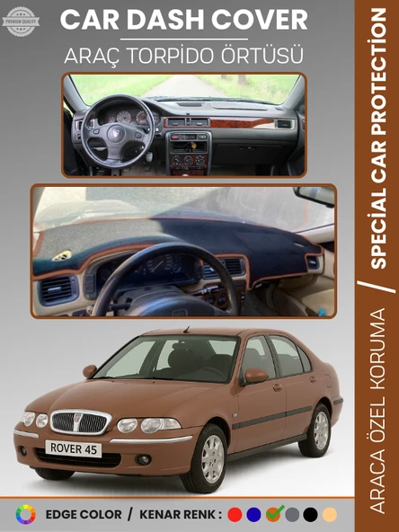 ROVER 45 (1999-2005) Torpido Örtüsü Ön Panel Halı Koruma Tam Uyum UV Koruma Hızlı Montaj ürün görseli 1