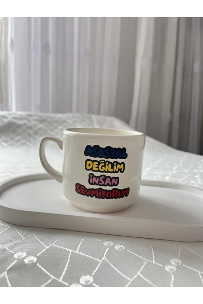 nergis collection Esprili Kupa Bardak 200 ml El Yapımı Fincan ürün görseli 1