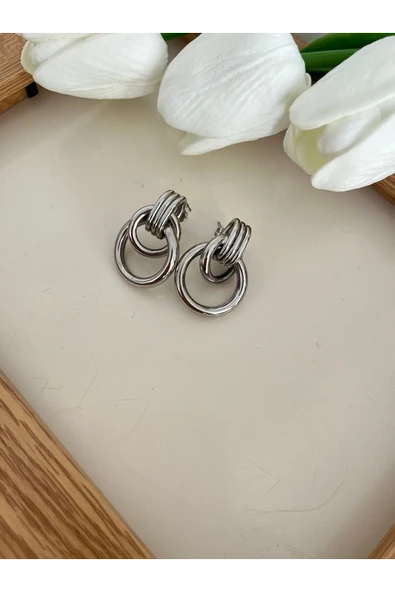 nergis collection Kadın Gümüş Vintage Küpe ürün görseli 1