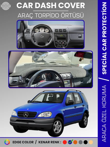 MERCEDES ML320 / ML430 / ML270 W163 (1997–2005) Torpido Örtüsü Panel Koruma Torpido Koruma Tam Uyum ürün görseli 1