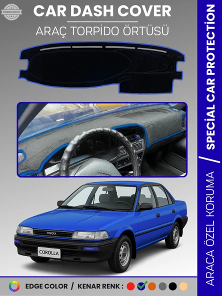 TOYOTA COROLLA (1988-1991) Torpido Örtüsü Panel Halısı Torpido Koruma Tam Uyum UV Koruma Kaymaz ürün görseli 1