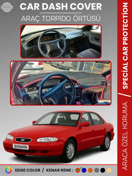 HYUNDAİ SONATA (1993-1998) Torpido Örtüsü Ön Göğüs Koruma Torpido Koruma Tam Uyum Çatlamayı Önler ürün görseli 1