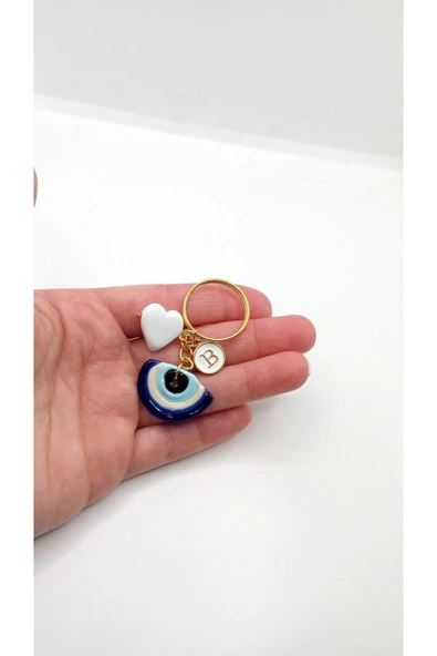 nergis collection Murano Cam Tasarım Anahtarlık Harfli ürün görseli 1