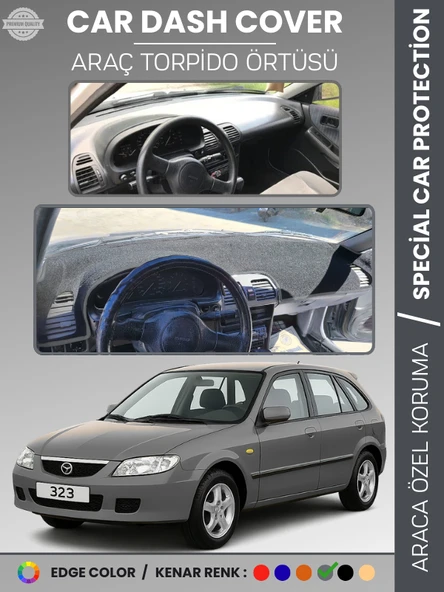 MAZDA 323 BJ HATCHBACK (1998-2003) Torpido Örtüsü Panel Koruma Torpido Koruma Tam Uyum UV Koruma ürün görseli 1