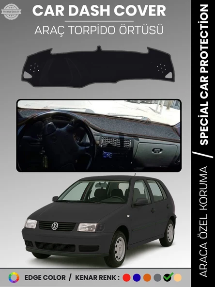 VOLKSWAGEN POLO (1994-2001) Torpido Örtüsü Panel Halısı Torpido Koruma Tam Uyum UV Koruma ürün görseli 1
