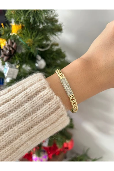 nergis collection KADIN 14K XUPİNG ÖZEL SERİ ÇELİK KELEPÇE BİLEKLİK ürün görseli 1