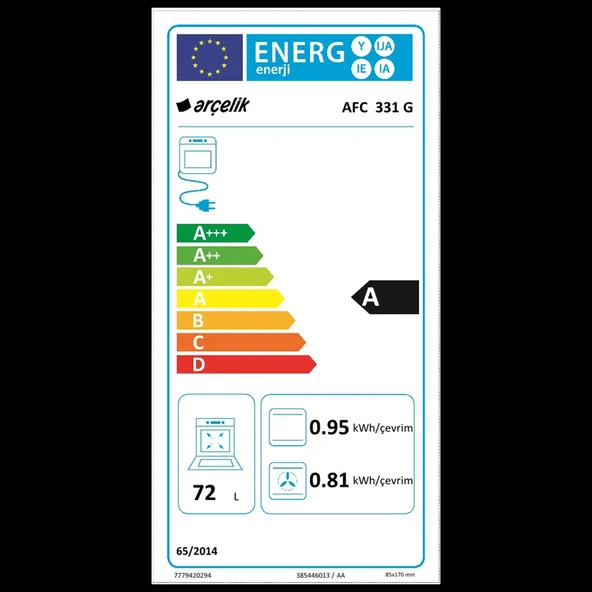 Arçelik AFC 331 G Ankastre Standart Fırın - Resim 6