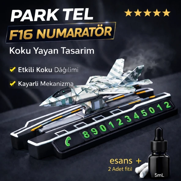 F16 Uçak Modeli Park Tel Telefon Numaratörü Kokulu Torpido Süsü Egzozdan Koku Yayan ürün görseli 1
