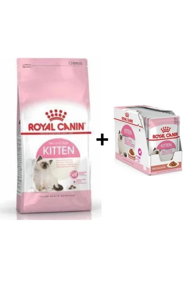 Royal Canin Kitten Yavru Kuru Kedi Maması 2 Kg + 12 Adet Yaş Mama ürün görseli 1