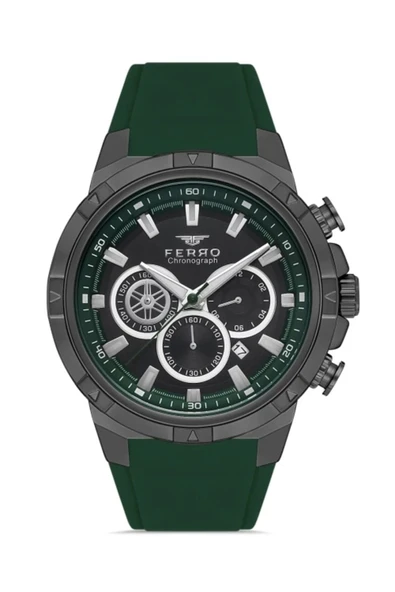 FERRO Yesil Silikon Kordon Erkek Kol Saati FM31350D-ZJ2 ürün görseli 1