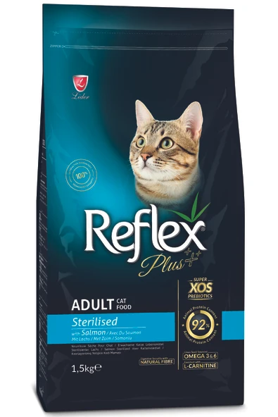 Lider Reflex Plus Sterilised Kısırlaştırılmış Somonlu Kedi Maması 1.5kg ürün görseli 1