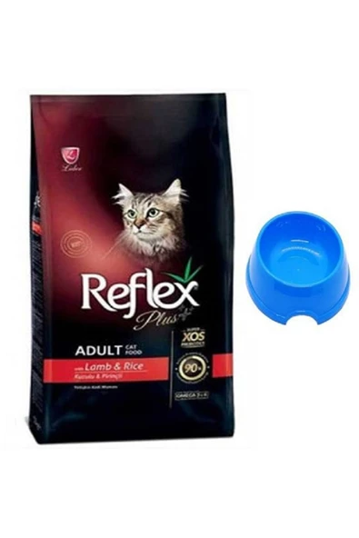 Reflex Kuzulu & Pirinçli Yetişkin Kedi Maması 1,5 Kg + Küçük Mama Kabı Hediyeli ürün görseli 1
