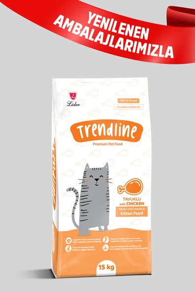 Trendline Tavuklu Yavru Kedi Maması 15 Kg ürün görseli 1