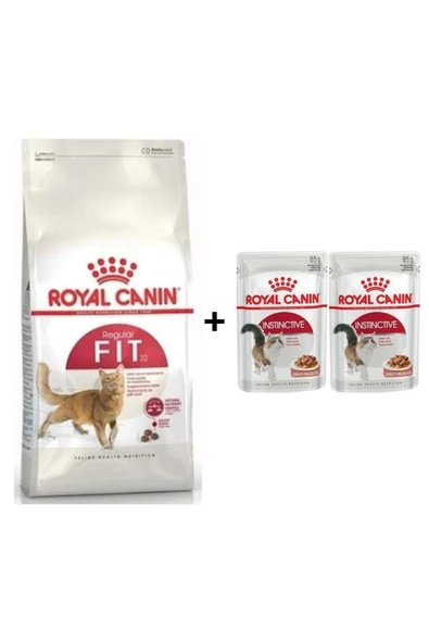 Royal Canin Fit 32 Kuru Kedi Maması 2 Kg + 2 Adet Yaş Mama Hediye ürün görseli 1