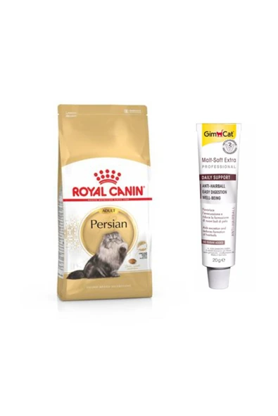 Royal Canin Persian Iran Yetişkin Kuru Kedi Maması 2 kg + Gimcat Anti-hairball Malt Paste Kedi Macunu 20 gr ürün görseli 1