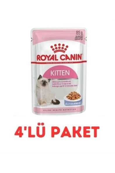 Royal Canin Kitten Instinctive İn Jelly Yavru Kedi Jel Konservesi 85Gr 4'Lü Paket ürün görseli 1