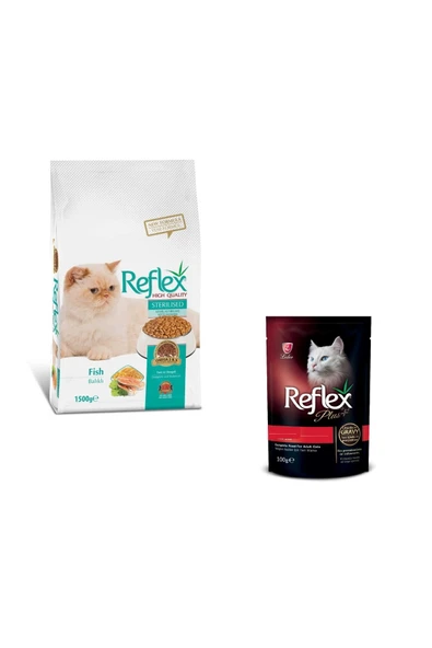 Reflex Kısırlaştırılmış Kedi Maması 1,5 Kg + Plus Pounch 100 Gr ürün görseli 1