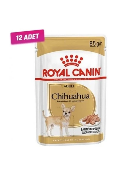 Royal Canin 12 Adet - Chihuahua Adult Pouch Konserve Köpek Maması 85 gr ürün görseli 1