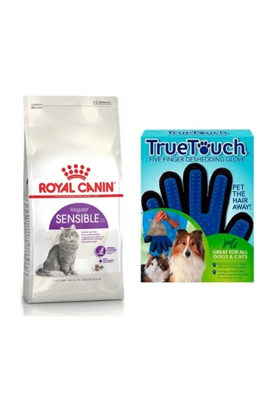 Royal Canin Yetişkin Sensible Kedi Maması 4 kg + Bobo Touch Kedi Tüy Toplama Eldiveni ürün görseli 1