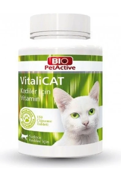 Orqinel Bio Pet Active Vitalicat Multivitamin 75 gr 150 Tablet ürün görseli 1