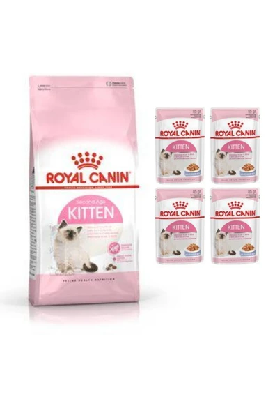 Royal Canin Kitten 4 Kg. + 4 Adet Kitten Yaş Mama ürün görseli 1