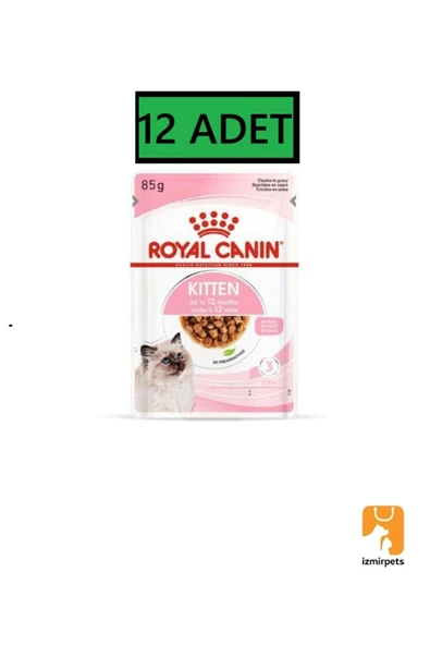 Royal Canin Royal Canın Yavru Kedi Yaş Mama 12 Adet X 85 Gr Kitten Gravy Soslu ürün görseli 1