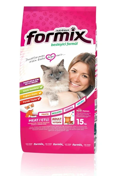 For mix Formix 15 Kg Meat/etli Kedi Maması ürün görseli 1
