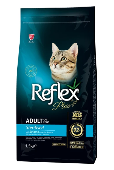 Reflex Plus Kısırlaştırılmış Somonlu Kedi Maması 1,5 kg ürün görseli 1