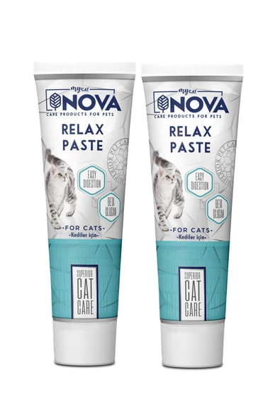Nova Relax Kediler İçin Sindirim Destekleyici Paste 100gr 2'li ürün görseli 1
