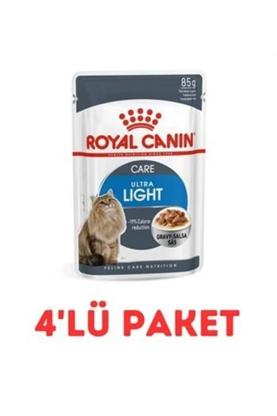 Royal Canin Ultra Light Kedi Konservesi 85Gr 4'Lü Paket ürün görseli 1