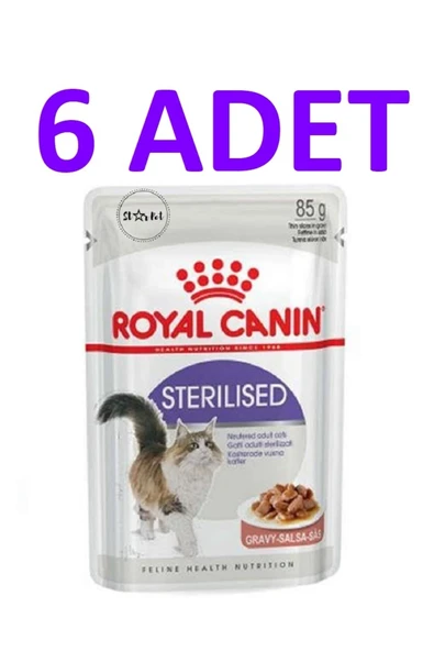 Royal Canin Sterilised Gravy-salsa Soslu Kısır Kedi Yaş Maması 6 Adet X 85 Gr ürün görseli 1