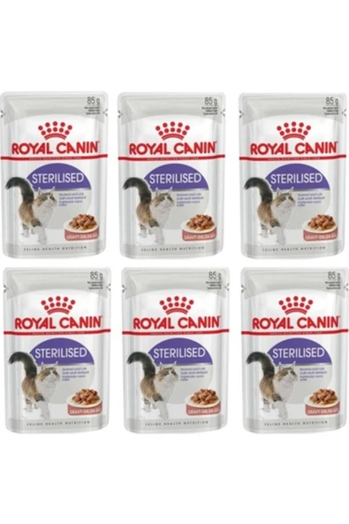Royal Canin Gravy Sterilised Kısırlaştırılmış Kedi Maması 85 grx6 Adet ürün görseli 1