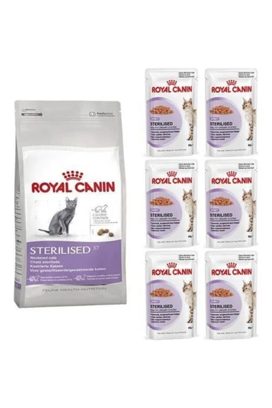 Royal Canin Sterilised 37 Kedi Maması 2kg(6adet Konserve Hediye) ürün görseli 1