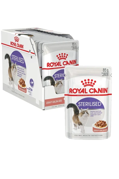 Royal Canin Sterilised Gravy Kısır Kedi Yaş Maması 85 gr x 12 adet ürün görseli 1