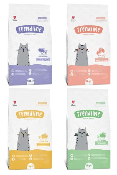 Trendline Mix Kedi Maması - 1 Kg X 4 Adet ürün görseli 1