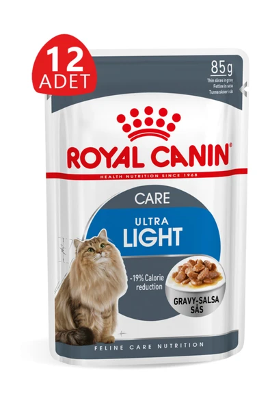 Royal Canin Ultra Light Gravy Pouch Kedi Konservesi 85gr 12 Adet ürün görseli 1