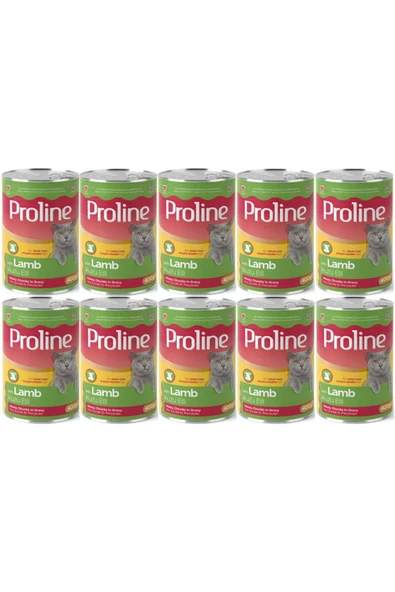 Proline Proline Kuzu Etli Yetişkin Kedi Konservesi 400 Gr*10 Adet ürün görseli 1