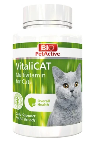 Orqinel Bio Pet Active Vitalicat Kediler Için Multivitamin Tableti 150 Tablet ürün görseli 1