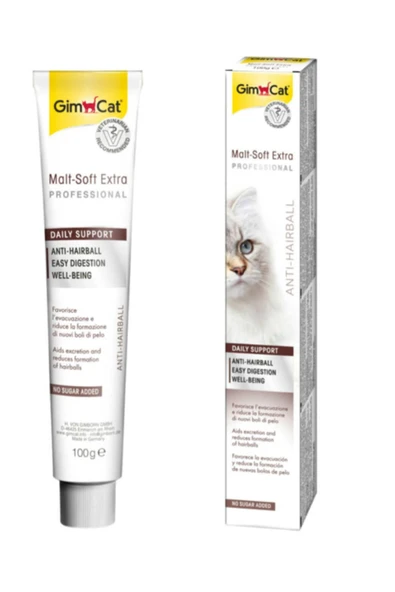 Gimcat Malt Soft Tüy Yumaği Attıran Kedi Macunu 100 Gr - 2 Adet ürün görseli 1