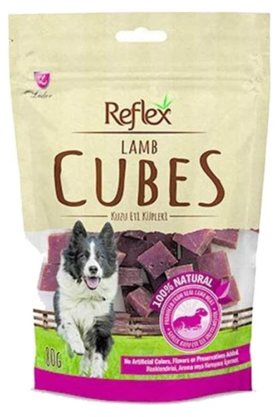Reflex Kuzulu Küp Dilimli Köpek Ödül Maması 80 gr ürün görseli 1