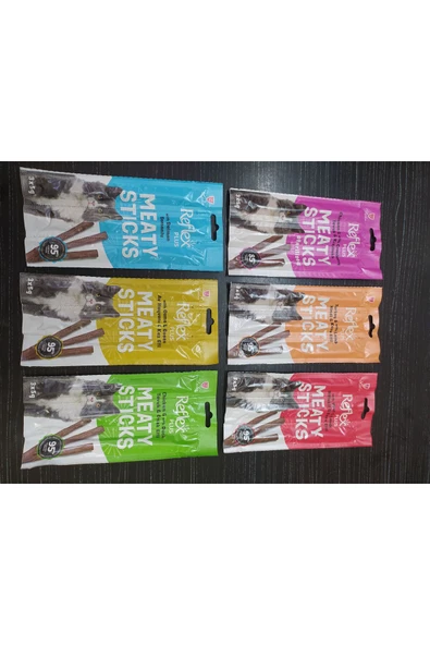 Reflex kedi stick ödül çubuğu 3×5 gr 6 çeşit 30 paket ürün görseli 1